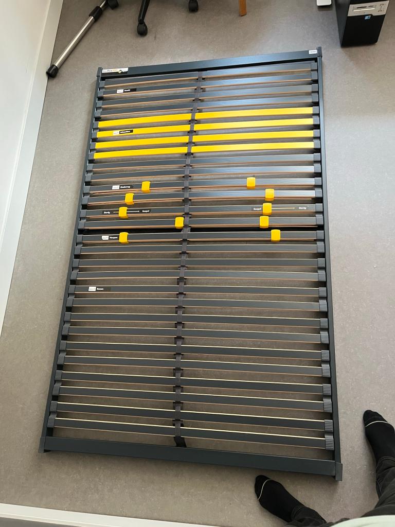 Lattenbodem Bossflex 400 vlak 120 x 200cm, Ophalen, Gebruikt, Twijfelaar, 120 cm