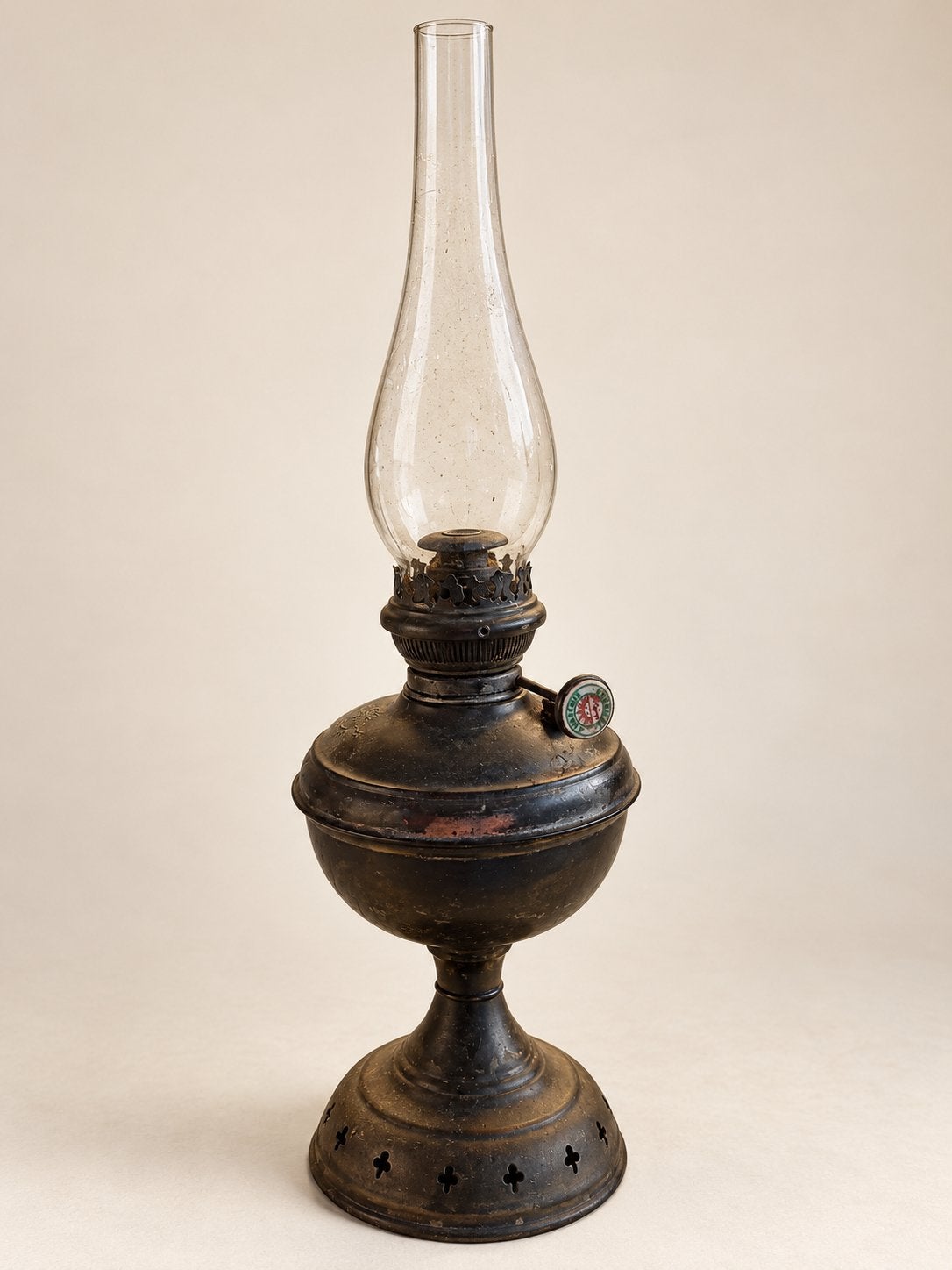 Klassieke petroleumlamp met Kosmos brander, Antiek en Kunst, Ophalen of Verzenden