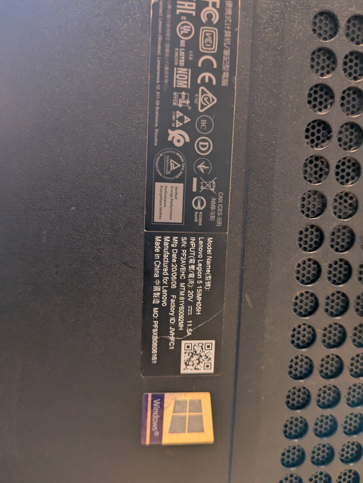 Lenovo Legion 5 Gaming Laptop, Computers en Software, Windows Laptops, Zo goed als nieuw, 15 inch, SSD, 2 tot 3 Ghz, 32 GB, Qwerty