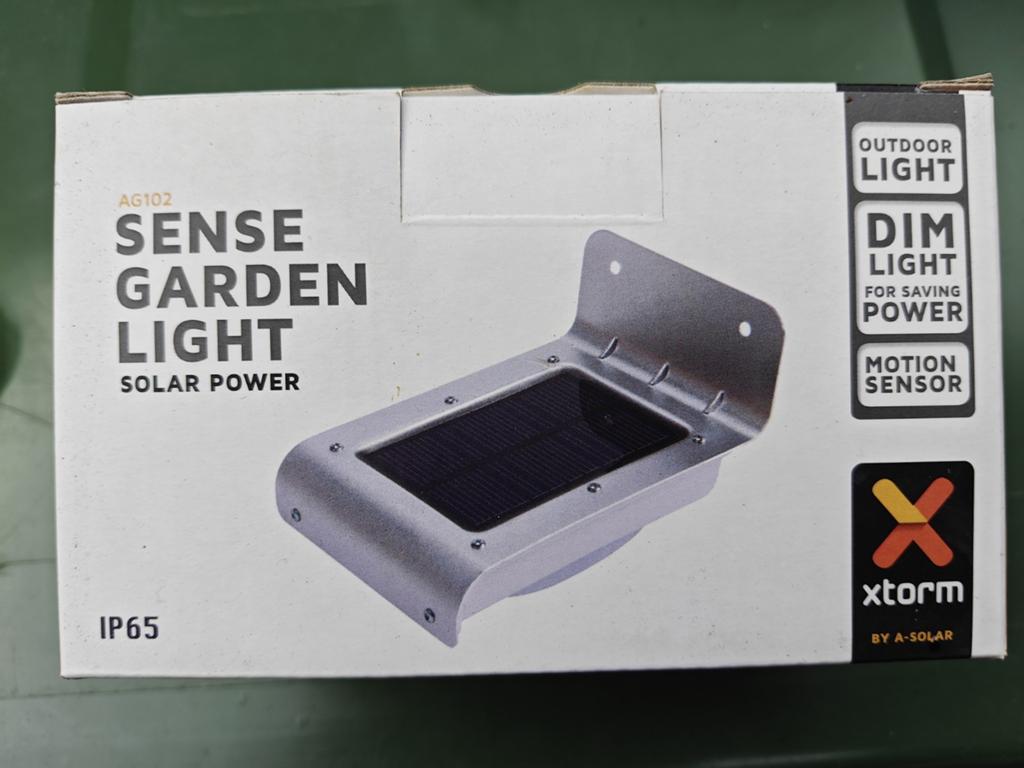 Xstorm Sense Garden Light Solar Power - Bewegingssensor, Ophalen, Minder dan 50 watt, Overige typen, Nieuw
