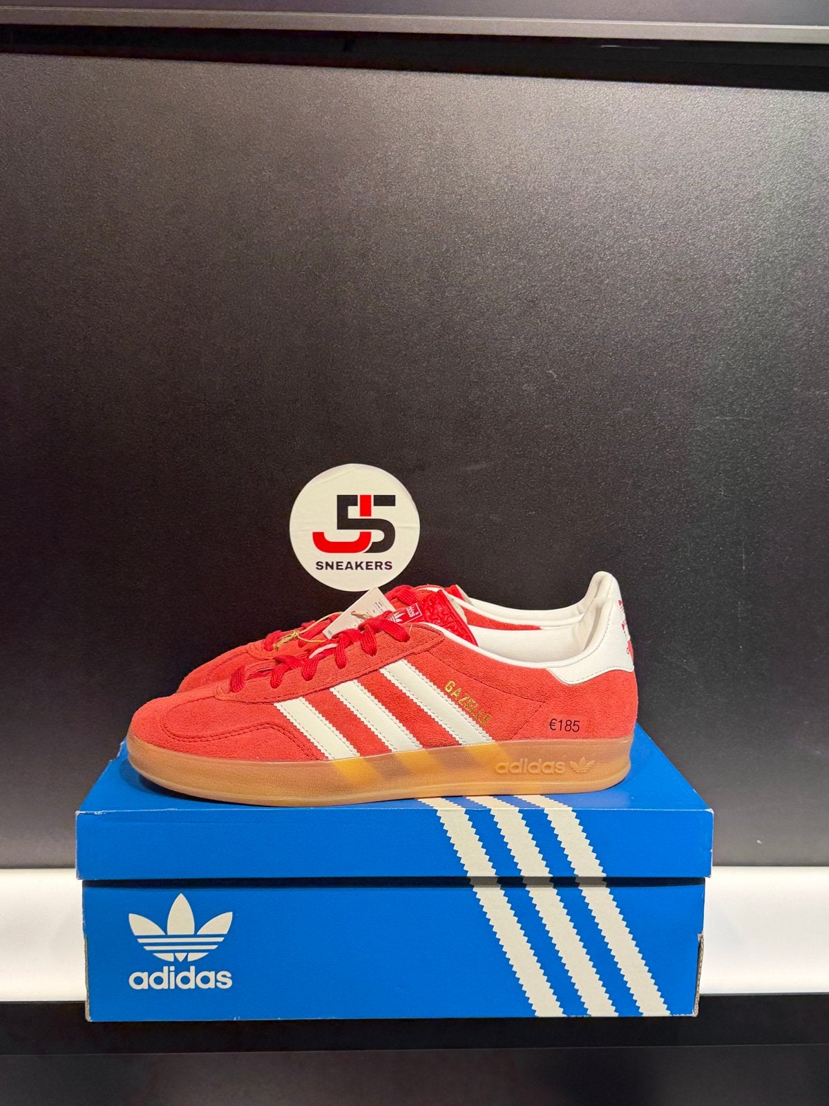 Adidas Gazelle Indoor Red White Gum, Ophalen of Verzenden, Nieuw, Rood, Sneakers of Gympen