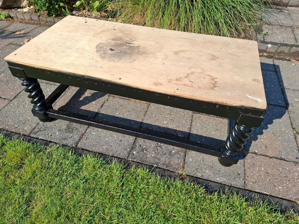 Zwarte hocker om zelf te bekleden, Antiek en Kunst, Ophalen