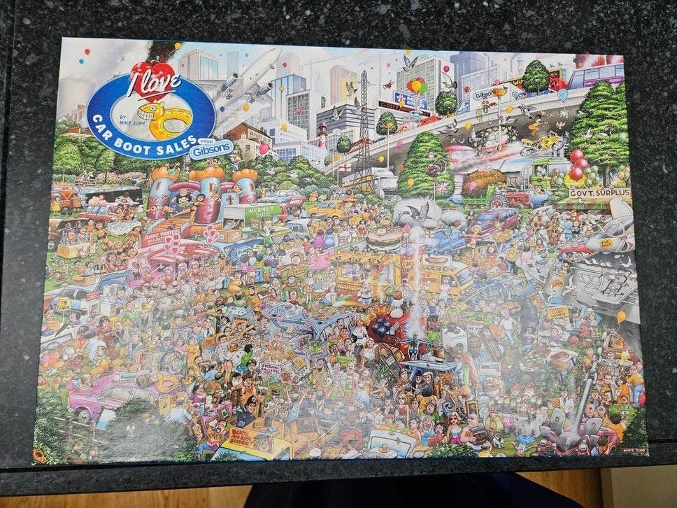 I Love Car Boot Sales Puzzel van Gibsons - 1000 stukjes, Ophalen of Verzenden, Zo goed als nieuw