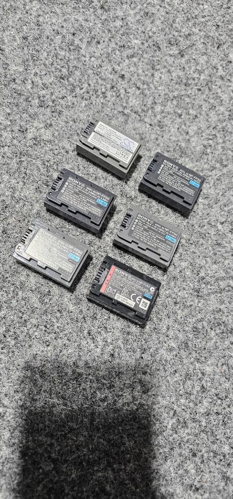 Originele 6 stuks batterijen Sony np-fp50, np-fp30, np-fv50, Audio, Tv en Foto, Videocamera's Digitaal, 20x of meer, Ophalen of Verzenden