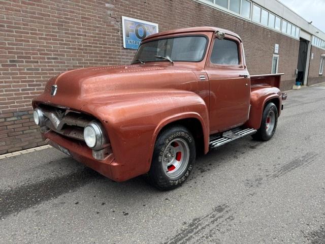Ford  F100  Pick-Up   1955, Auto's, Automaat, Beige, Bruin, 5800 cc