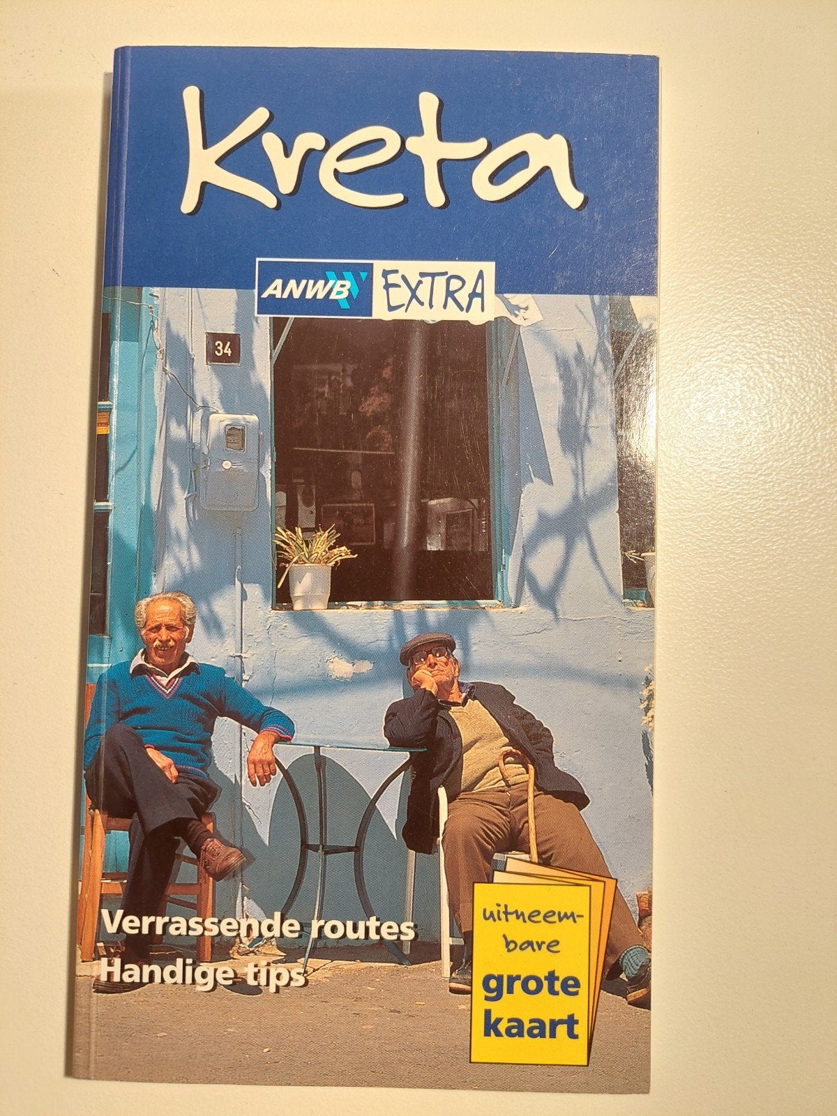Te koop mooie reisgids met uitneembare kaart van Kreta ANWB, Europa, Ophalen of Verzenden, Zo goed als nieuw, Reisgids of -boek