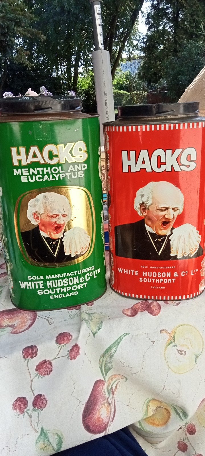 Vintage Hacks blikken - Menthol & Eucalyptus, Ophalen of Verzenden, Gebruikt, Overige, Overige merken