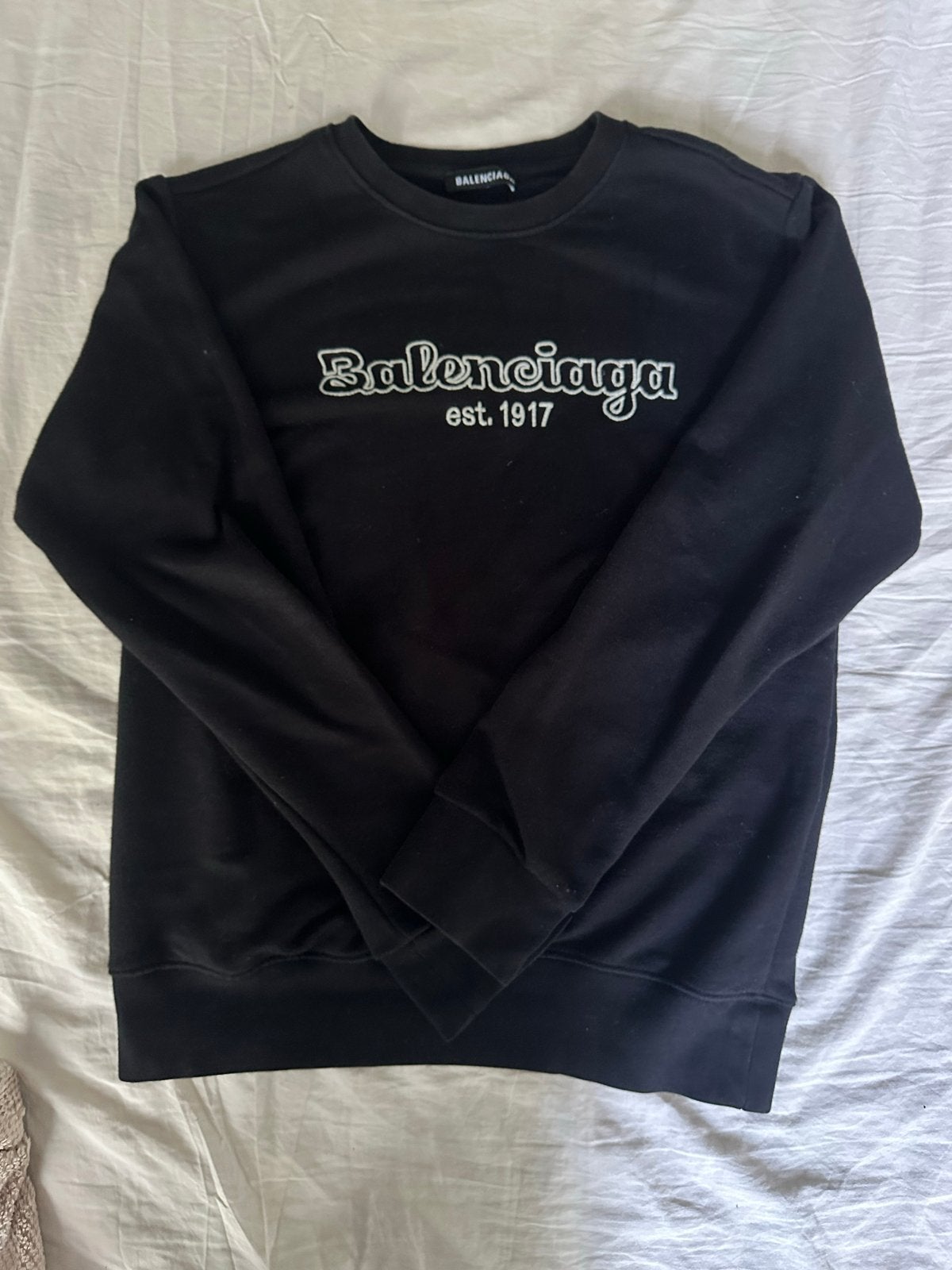 Balenciaga sweater zwart met logo - maat S, Ophalen of Verzenden, Gedragen