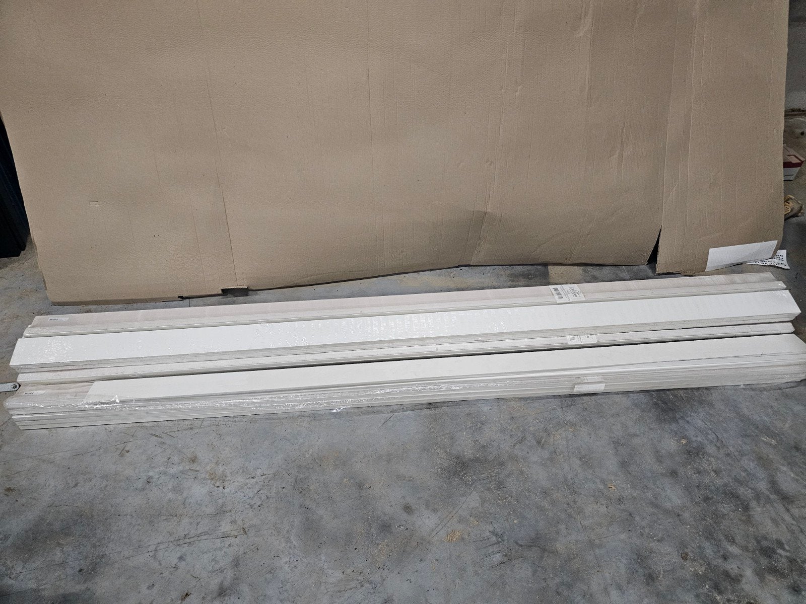 Renovatie plint 90 x 18 voorgelakt rall 9016, Ophalen, Nieuw, Mdf, 200 tot 250 cm