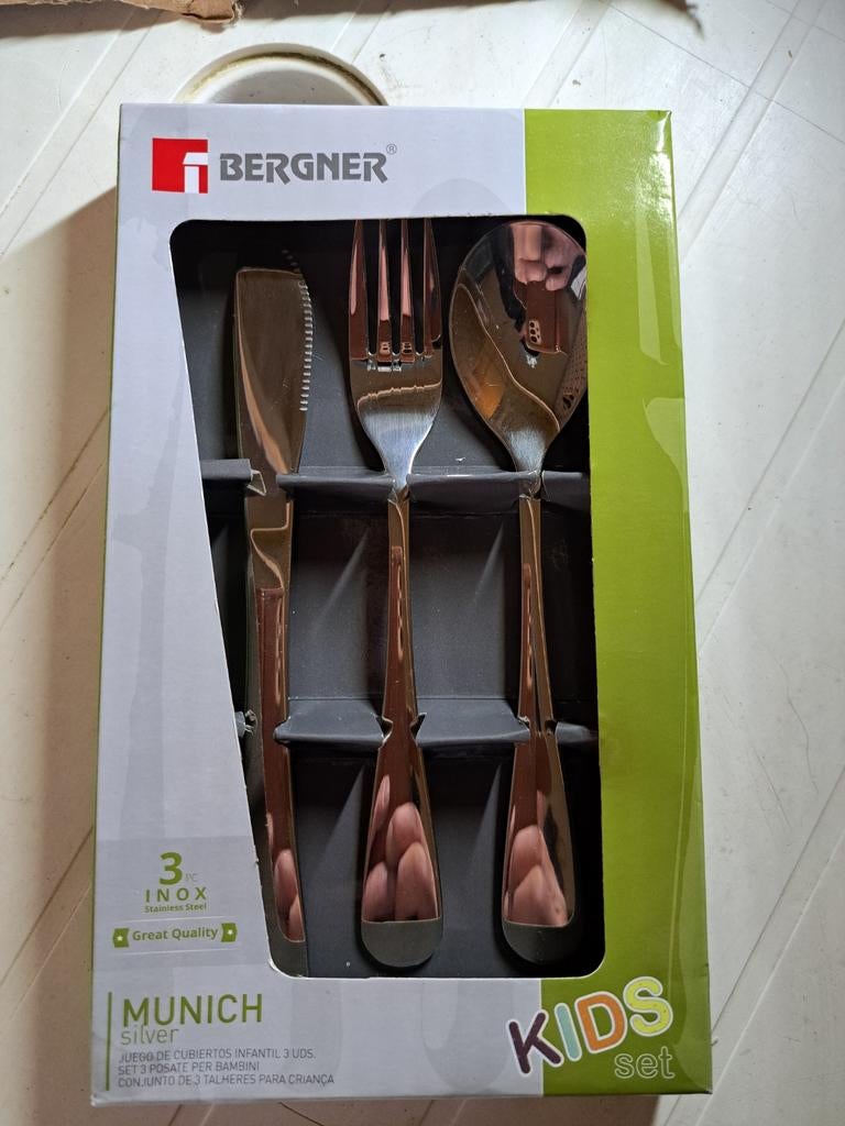 Bergner Munich Kids bestekset 3-delig, Ophalen of Verzenden