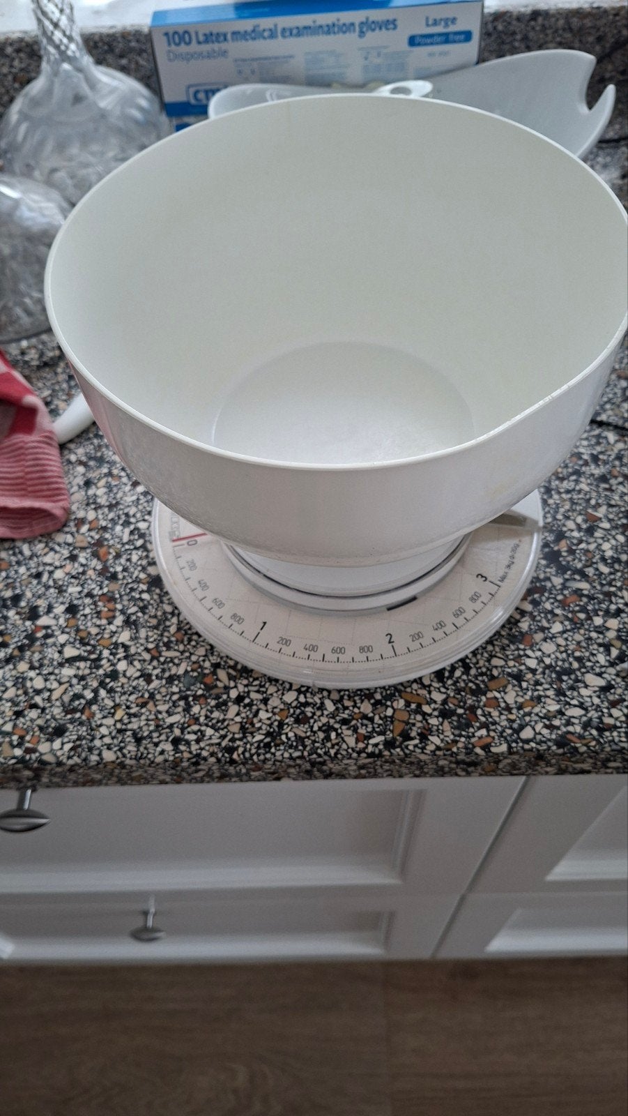 EKS Sweden Keukenweegschaal met kom - Max 3kg, Witgoed en Apparatuur, Weegschalen, Keukenweegschaal, Ophalen of Verzenden, Gebruikt