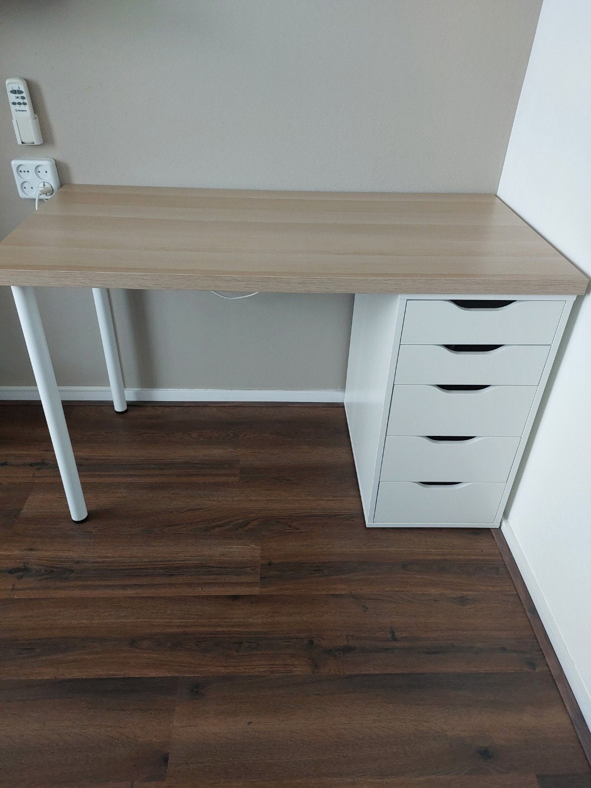 Zgan! Ikea Lagkapten/Alex Bureau, Ophalen, Met lades, 120 cm, Hout