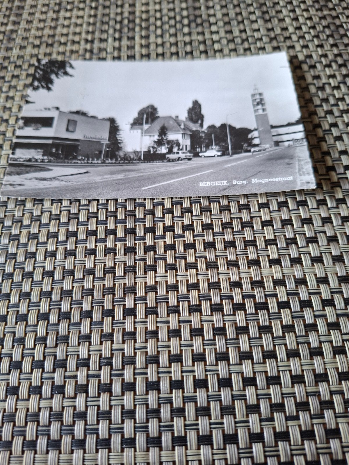 Bergeijk Burg. Magneestraat, Verzamelen, Ansichtkaarten | Nederland, Ophalen of Verzenden, 1960 tot 1980, Gelopen, Noord-Brabant