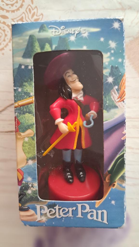 Disney Peter Pan Kapitein Haak Figuur - Vintage PVC Beeldje, Verzamelen, Disney, Ophalen of Verzenden, Peter Pan of Pinokkio, Gebruikt