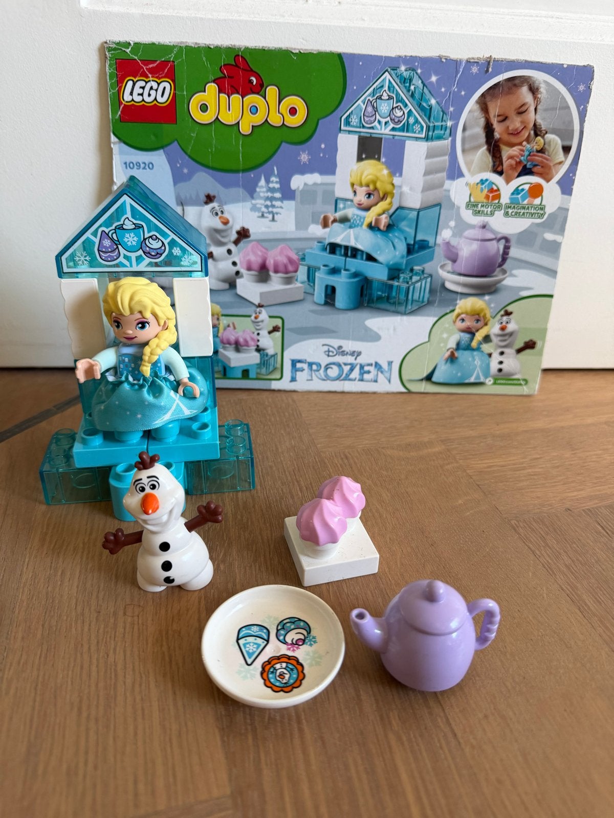 LEGO Duplo Disney Frozen IJskasteel 10920 met Elsa en Olaf, Kinderen en Baby's, Speelgoed | Duplo en Lego, Gebruikt, Ophalen of Verzenden