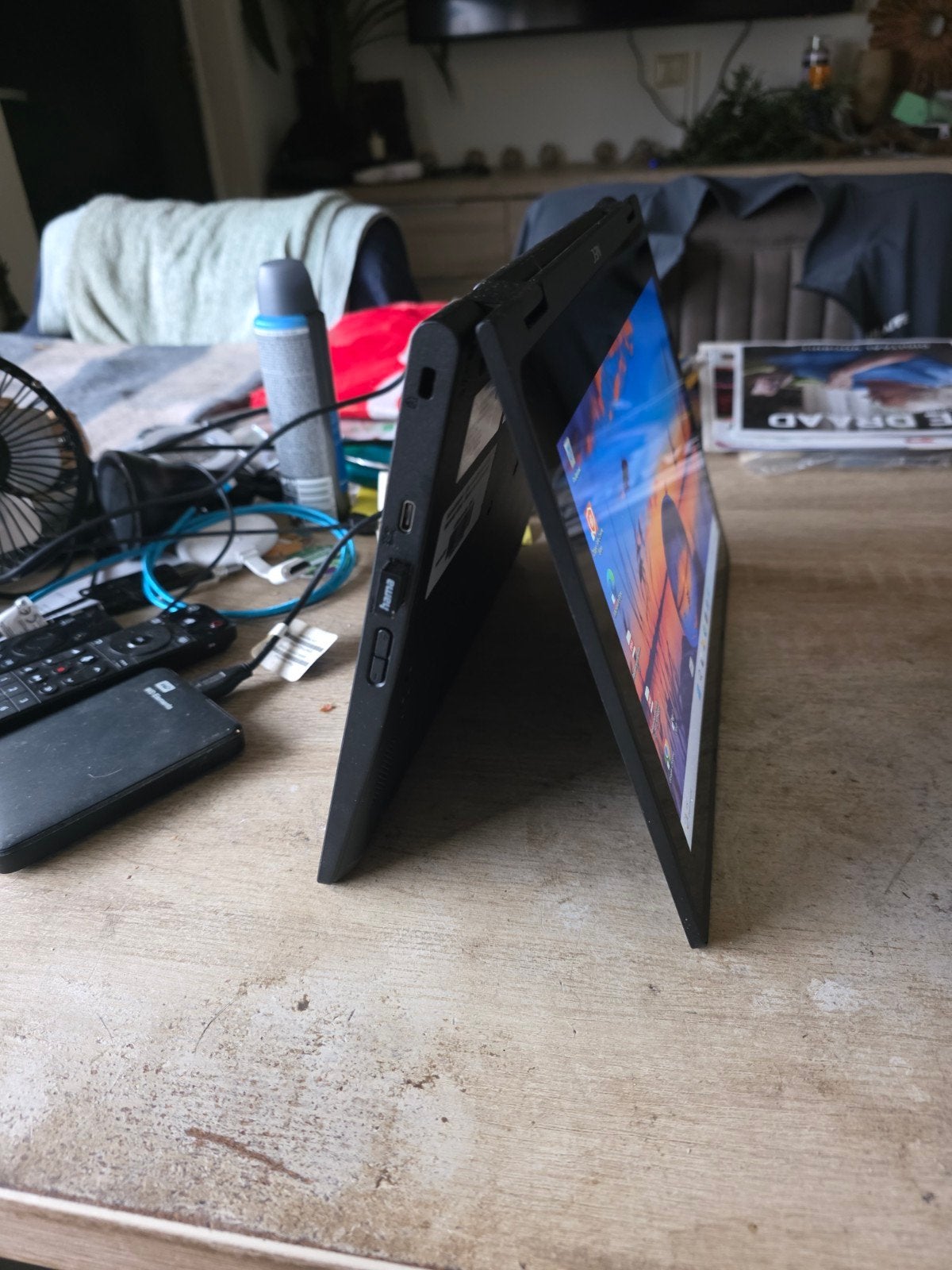 pc en tablet in een., Computers en Software, Usb-aansluiting, Nec, Zo goed als nieuw, 128 GB