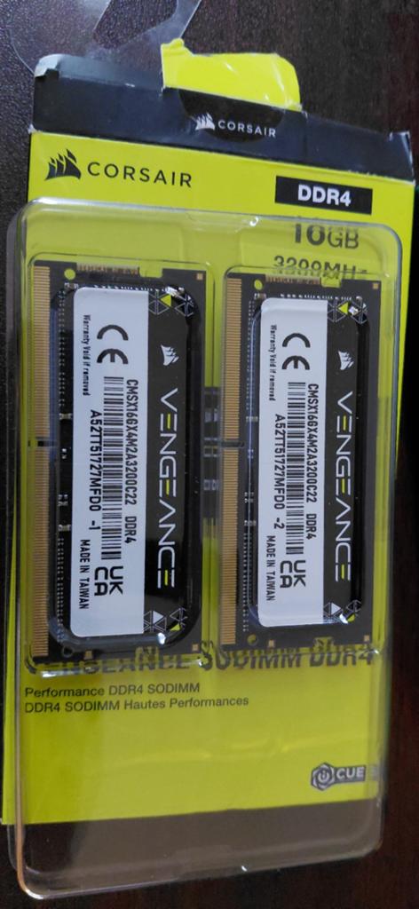 Sodimm 2x 8gb 3200 corsair, Computers en Software, RAM geheugen, DDR4, Nieuw, Ophalen of Verzenden, Laptop