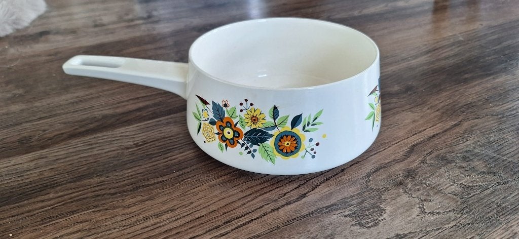 Vintage Villeroy & Boch "Flora" steelpan, Ophalen, Gebruikt, Overige materialen, Overige typen