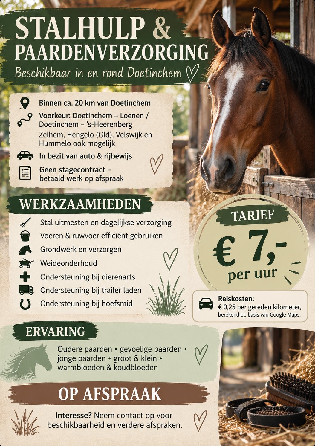 Stalhulp aangeboden