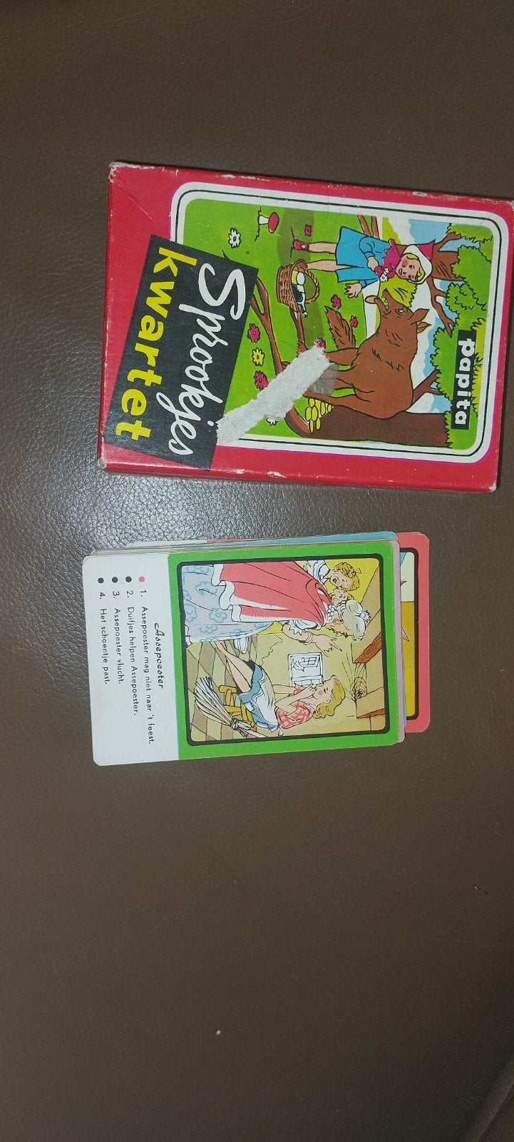 Sprookjes Kwartetspel - Papita, Drie of vier spelers, Ophalen of Verzenden, Gebruikt, Papita
