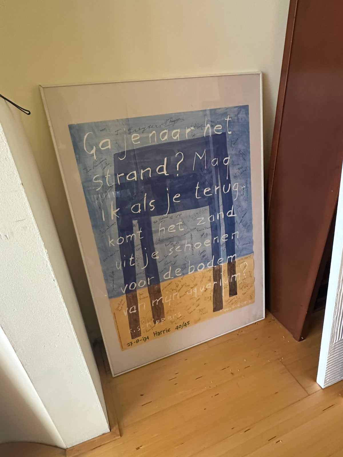 Klaas gubbels grote poster, Antiek en Kunst, Ophalen