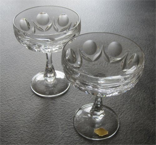 Handgeslepen, kristallen coupes (perfecte staat), Ophalen of Verzenden