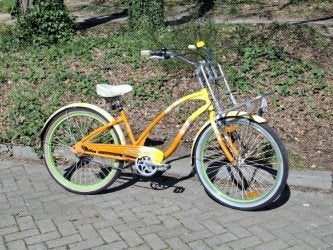 Dames fiets, Fietsen en Brommers, Terugtraprem, Gebruikt, Versnellingen, 50 tot 53 cm
