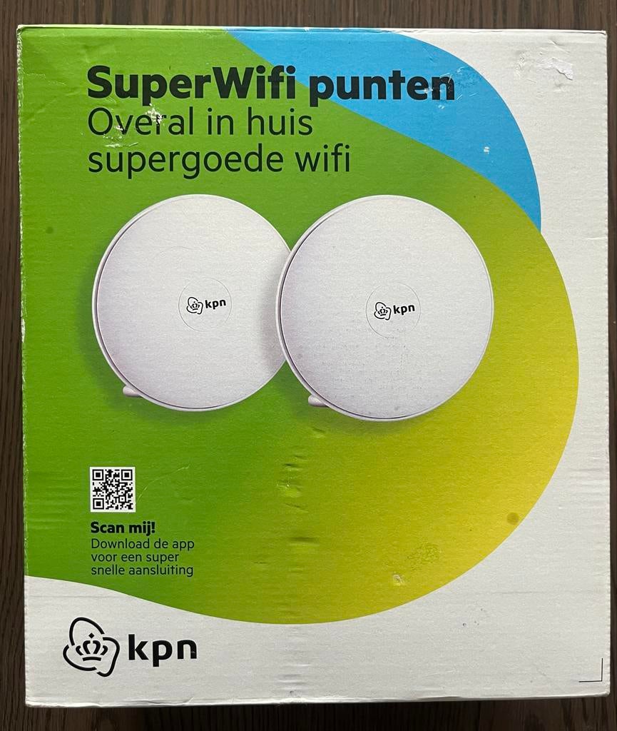 KPN SuperWifi punten (set van 2) - Overal supergoede wifi, Ophalen of Verzenden, Zo goed als nieuw, Router