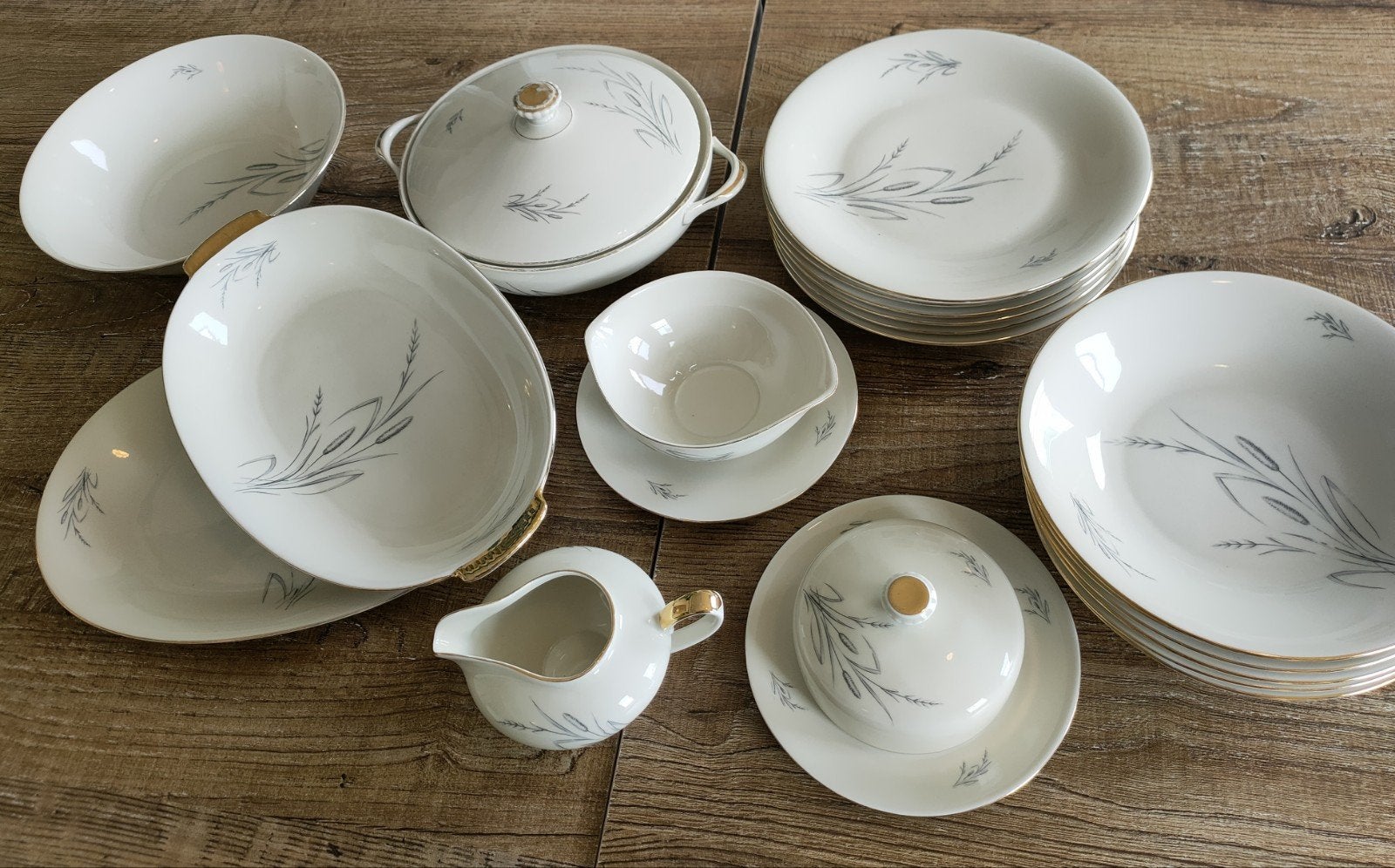Vintage servies, Spenzo Marion 2722, Ophalen, Porselein, Overige stijlen, Bord(en)