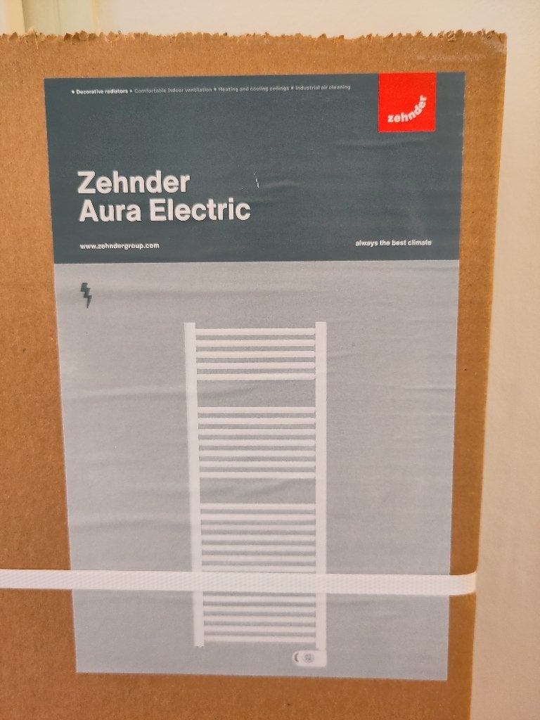 Badkamer radiator Zehnder Aura Electric 154cm (ongebruikt), Ophalen, Hoog rendement (Hr), Radiator, Nieuw