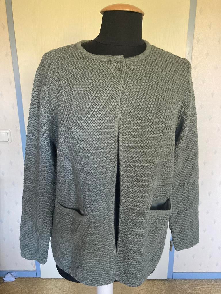 058 Sibin Linnebjerg vestje in maat XL khaki groen, Verzenden, Zo goed als nieuw, Maat 42/44 (L), Groen