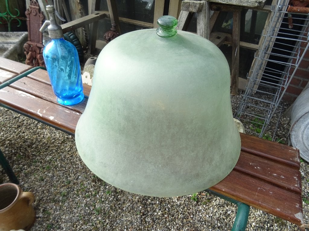 Franse meloencloche meloenstolp meloen cloche stolp met knop, Antiek en Kunst, Ophalen
