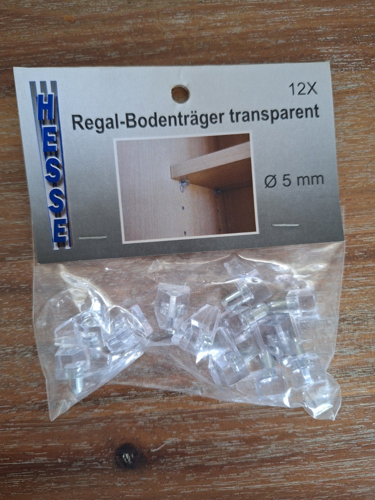 Transparante plankdragers(6 zakjes), 12 stuks per p., dia. 5, Doe-het-zelf en Verbouw, Plinten en Afwerking, Ophalen of Verzenden