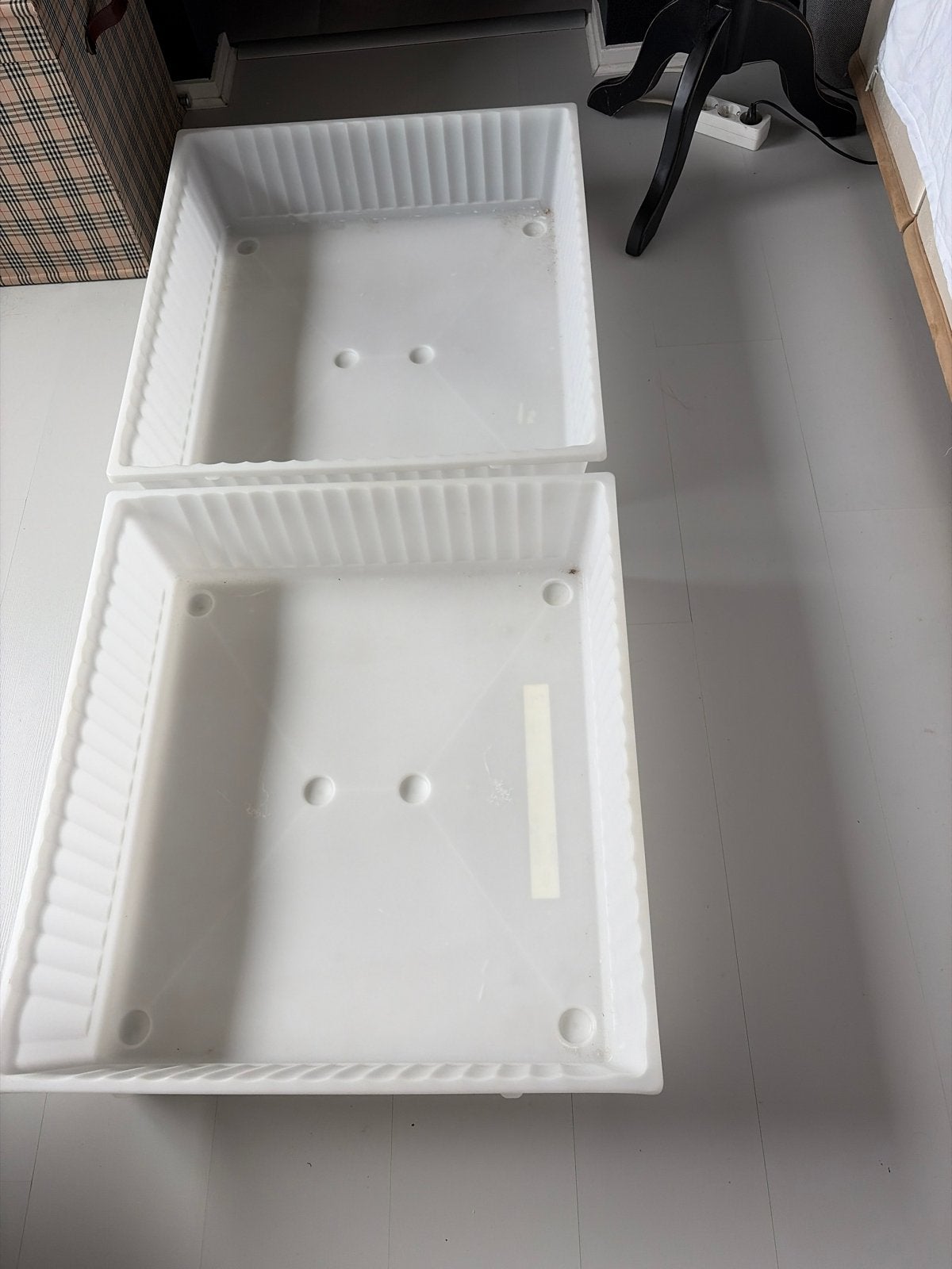 2x IKEA Gimse bedlades - Wit, zo goed als nieuw, Ophalen, Overige materialen, Eenpersoons, Wit