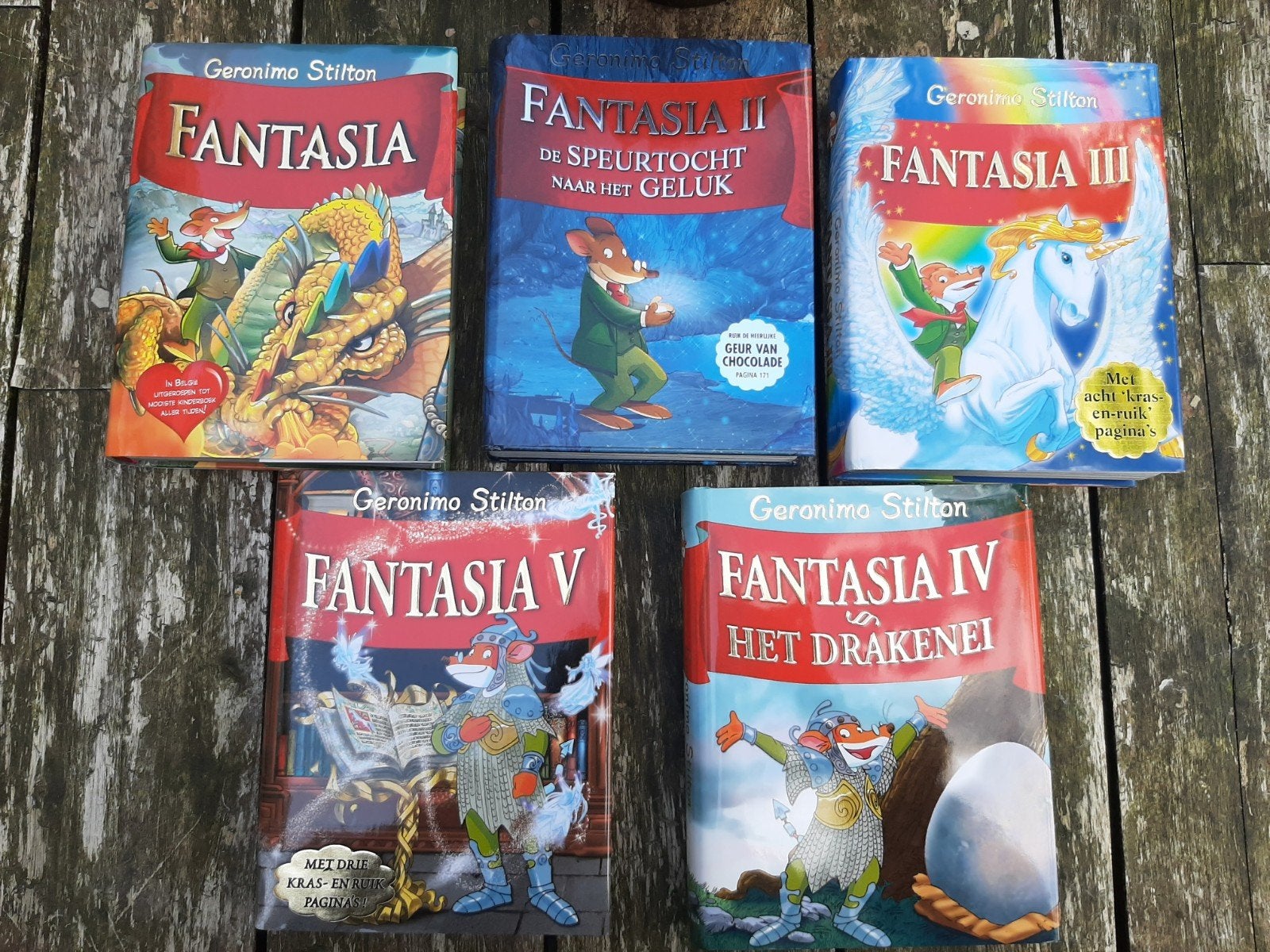 Geronimo Stilton Fantasia Boekenreeks (5 delen), Boeken, Ophalen of Verzenden