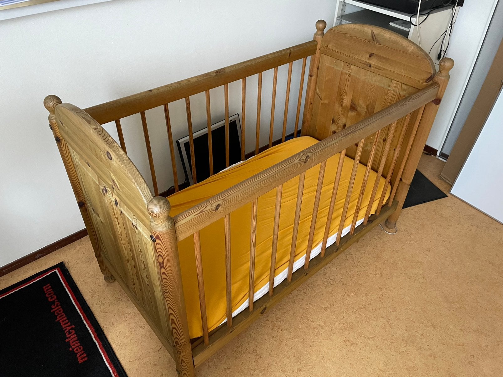 Verstelbare massief houten ledikant, Kinderen en Baby's, Ophalen, Gebruikt, Ledikant