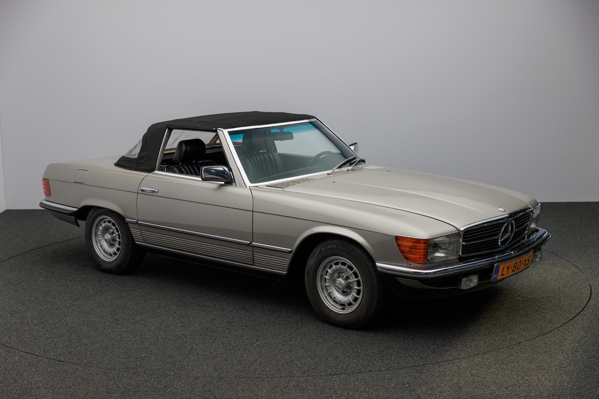 Mercedes-Benz SL-klasse 280 SL, Auto's, Open dak, Cabriolet, Beige, Bedrijf