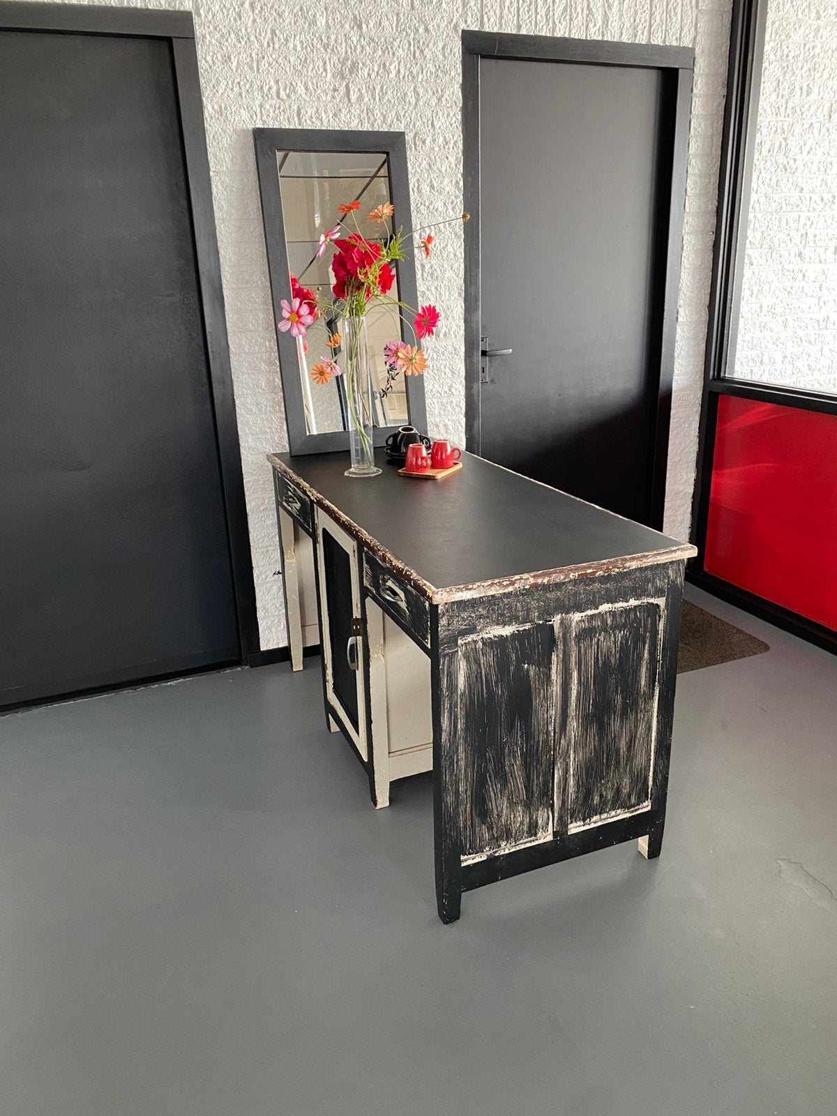 Ouderwets school bureautje van vroeger lagere school., Antiek en Kunst, Ophalen