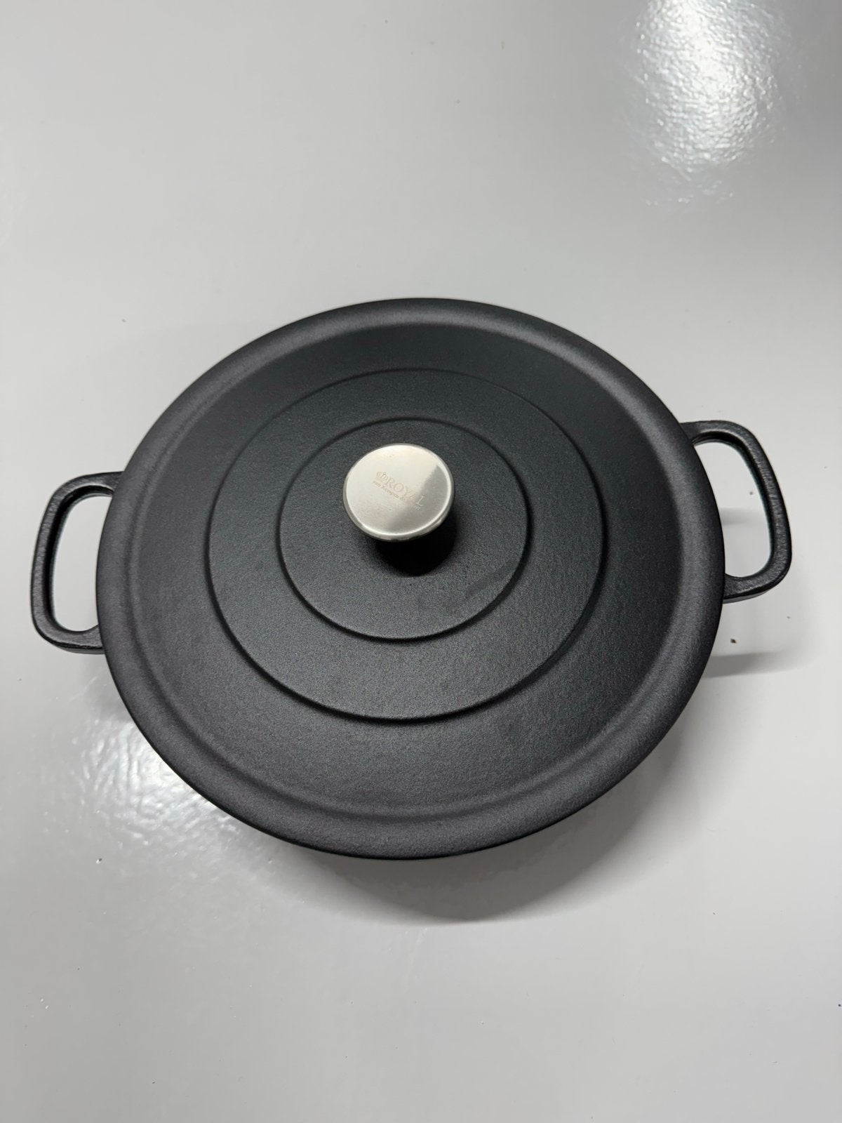 Royal van Kempen & Begeer Gietijzeren Braadpan, Met deksel, Ophalen of Verzenden, Zo goed als nieuw, Braadpan