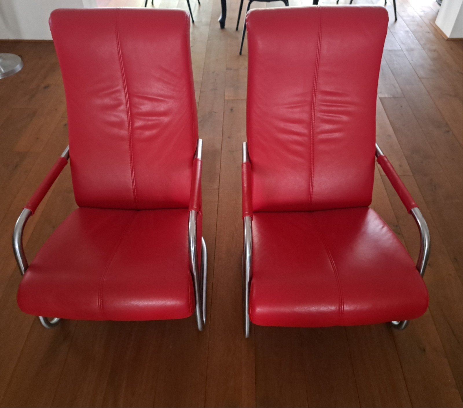 design fauteuils, Ophalen, Minder dan 75 cm, Leer, 50 tot 75 cm