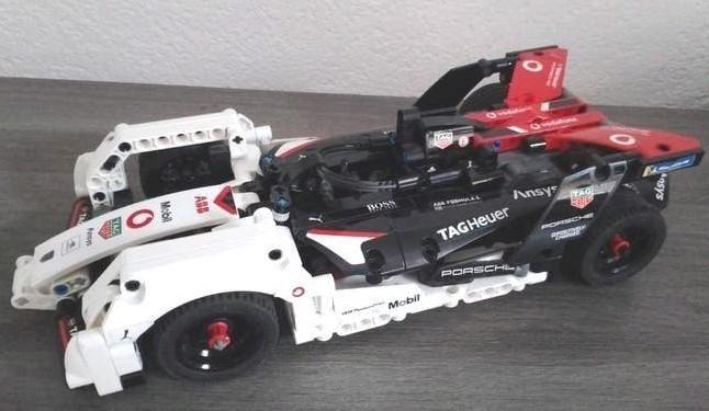 LEGO TECHNIC 42137 PORSCHE 99X pull back motor, Gebruikt, Lego, Compleet, Ophalen of Verzenden