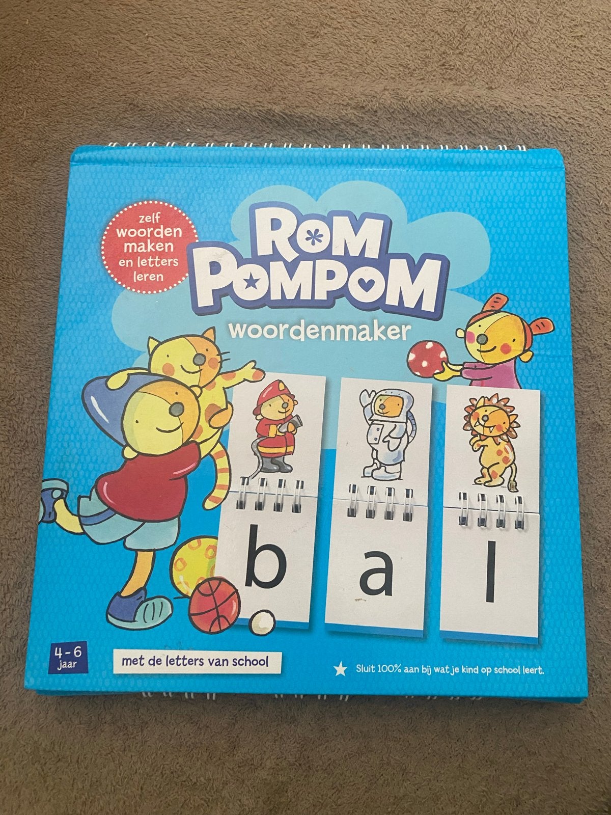 Rom Pom Pom Woordenmaker - Zelf woorden maken en letters ler, Kinderen en Baby's, Speelgoed | Educatief en Creatief, Ophalen of Verzenden