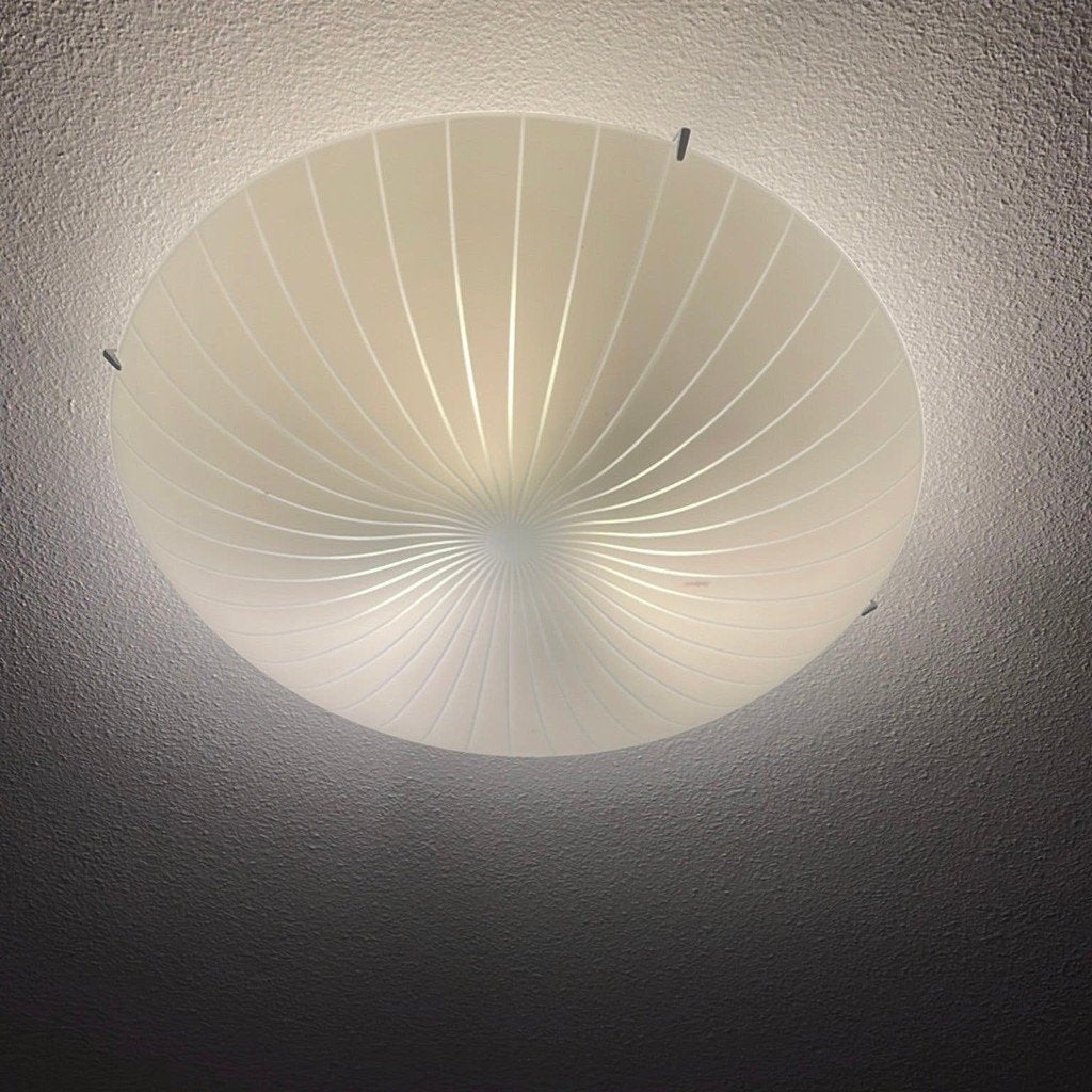 Ikea plafoniere Calypso mat wit ZGAN mat glas plafondlamp, Huis en Inrichting, Lampen | Plafondlampen, Ophalen, Inclusief lichtbron