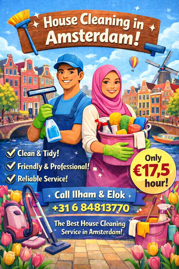 Cleaning Service Huis & Appartement – €17,5 per uur, Overige niveaus, Overige vormen