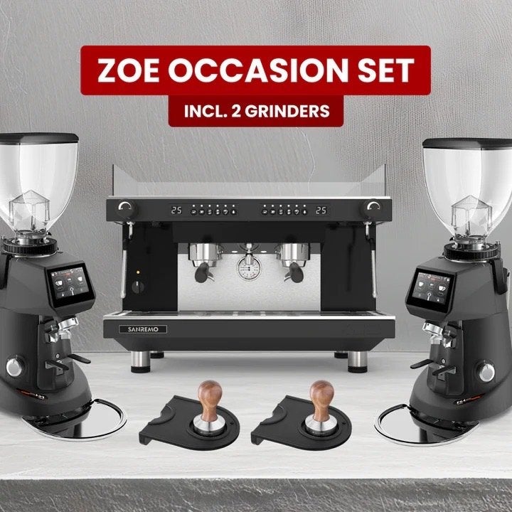 Refurbushed Sanremo Zoe Competition Tall, 2 Grinders, Gebruikt, Espresso apparaat, 10 kopjes of meer, Koffiebonen