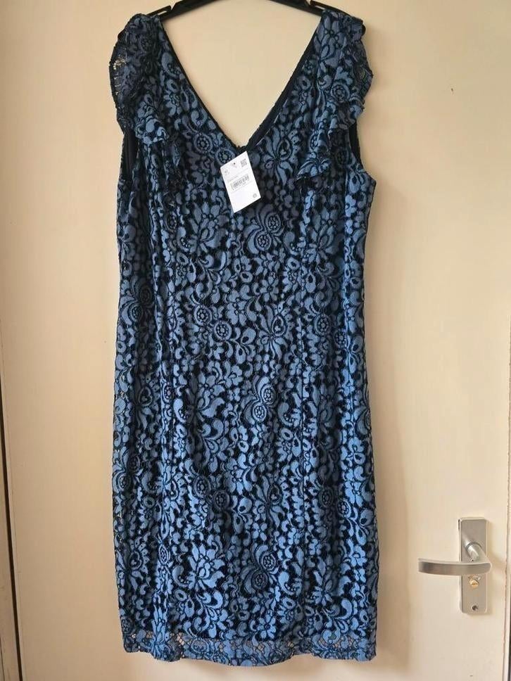 Jurk maat 42, Blauw, Maat 42/44 (L), Nieuw, Ophalen of Verzenden