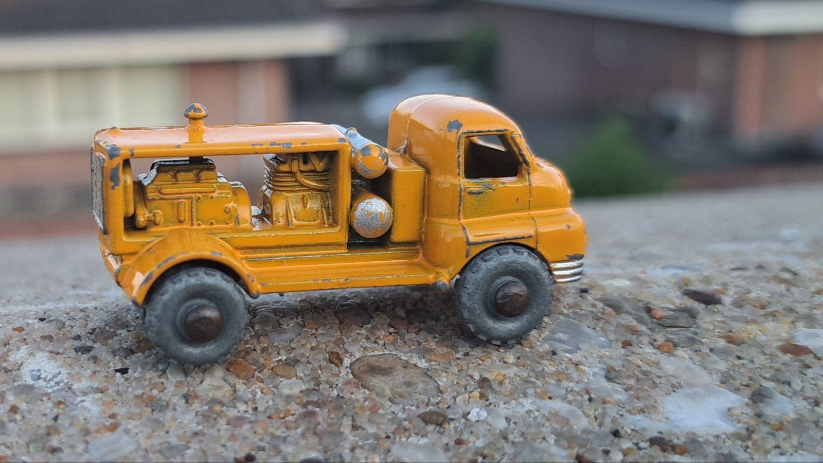 Lesney Matchbox No 28 Bedford Compressor Truck 1956, Ophalen of Verzenden, Gebruikt, Bus of Vrachtwagen