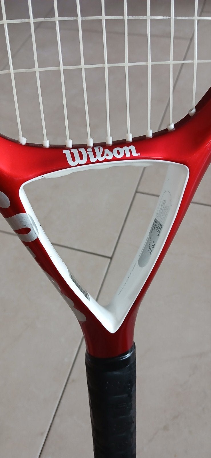 Wilson nFlame nCode Tennisracket, Sport en Fitness, Ophalen of Verzenden, Zo goed als nieuw, Wilson, Racket