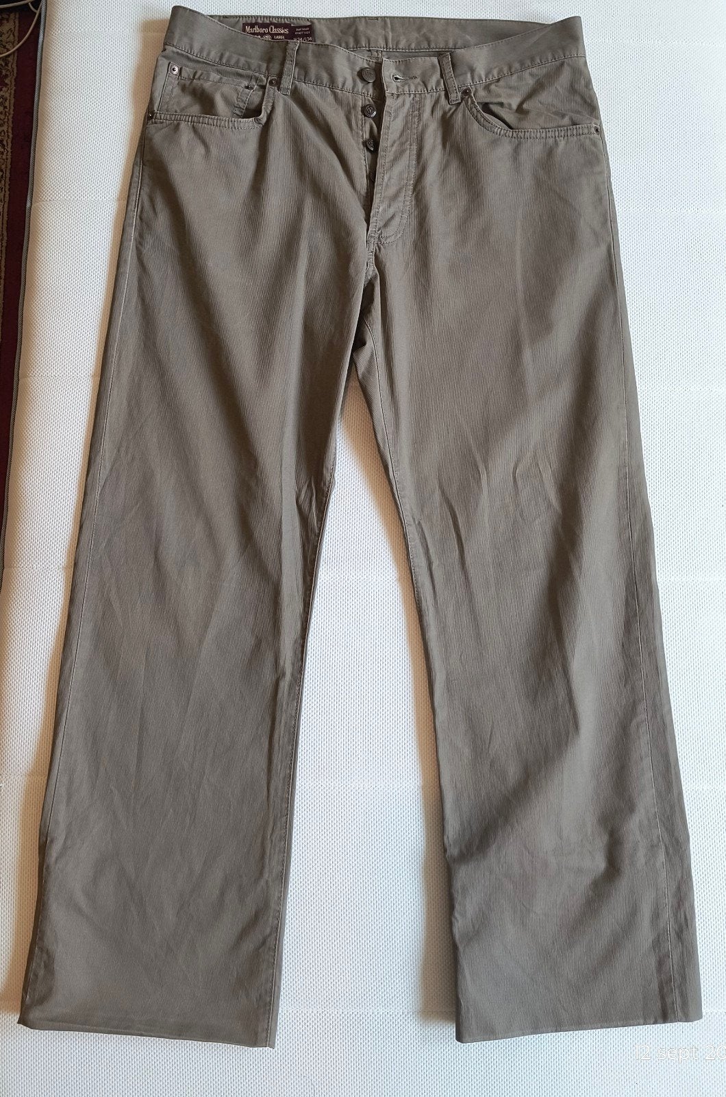 Marlboro Classics chino Broek W34/L34 klein detail goed leze, Marlboro Classics, Overige kleuren, Ophalen of Verzenden, W33 - W34 (confectie 48/50)