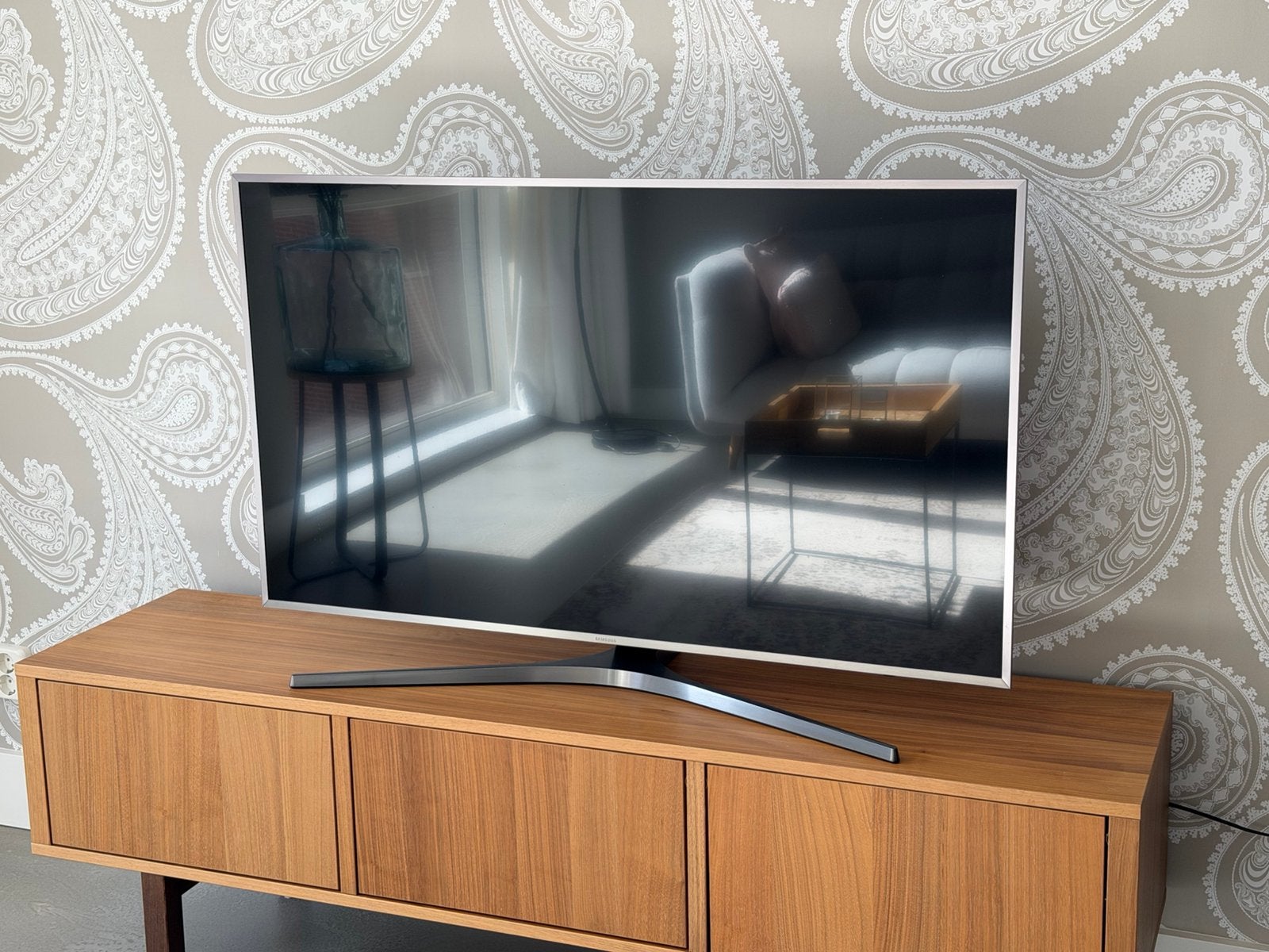 TV Samsung 49 inch, Ophalen, Zo goed als nieuw, 25 tot 50 cm, Minder dan 100 cm